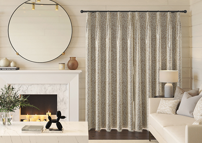 Trailing Vines, Vintage Brown - Made to Measure Curtains - Image 7